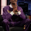 Shop Snoop Dogg Jimmy Kimmel Purple Tracksuit