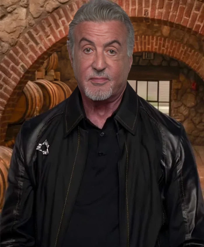 Shop Sylvester Stallone Tulsa King S3 Black Jacket