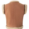 Shop TSITP S03 Corinna Brown Shearling Vest