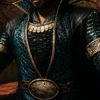 Shop Tenoch Huerta Movie Avengers Doomsday Namor Blue Leather Trench Coat