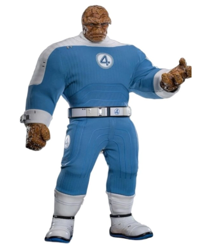 Shop The Fantastic Four First Steps Ben Grimm Blue and White Costume Jumpsuit