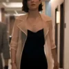 Shop The Morning Show 2025 Celine Dumont Sheer Belted Trench Coat