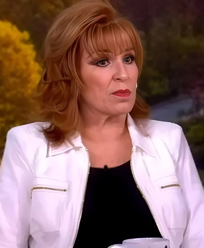 Shop The View 2025 Joy Behar White Zip Shirt Jacket