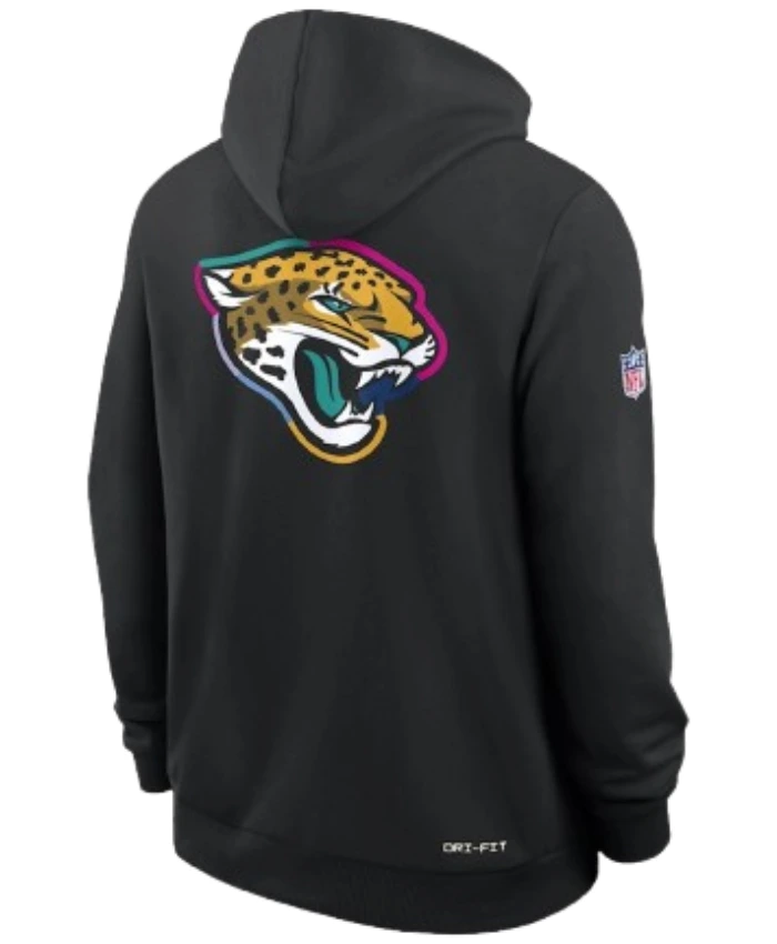 Shop Travis Hunter Jacksonville Jaguars Coach 2025 Black Crucial Catch Sideline Hoodie