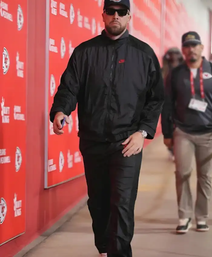 Shop Travis Kelce 2025 Flight Black Tracksuit