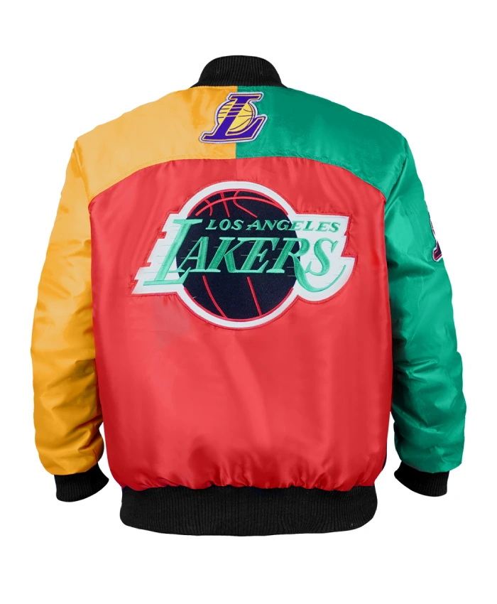 Shop Ty Mopkins LA Lakers Color Block Jacket For Men And Women