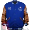 Shop This Toronto Blue Jays Blue And Brown Letterman Varsity Jacket