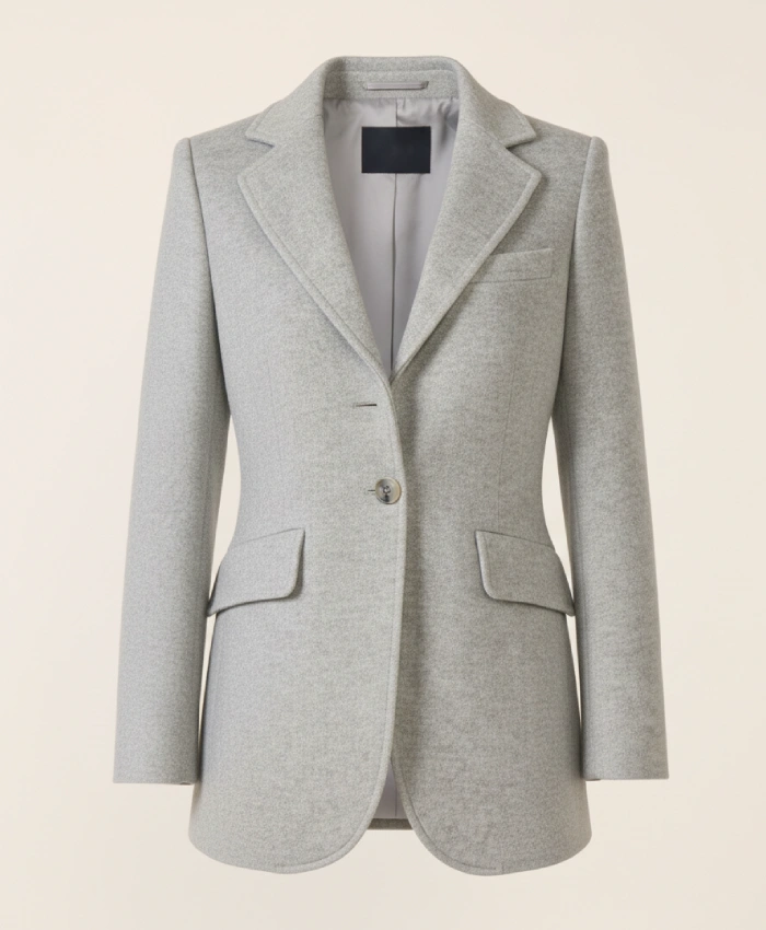 Shrinking S03 Christa Miller Grey Blazer