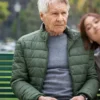 Shrinking S3 Harrison Ford Green Puffer Jacket For Sale