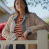 Shrinking TV Series S03 Christa Miller Long Coat