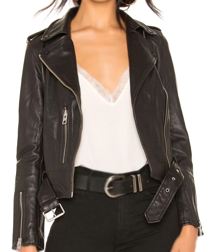 Sin City Rehab S01 Alison Victoria Leather Biker Jacket