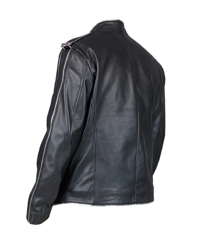 Singer Michael Jacksons V8 Leather Jacket In Black