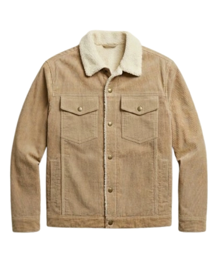 Siren S02 Levi Beige Sherpa Jacket - Image 2