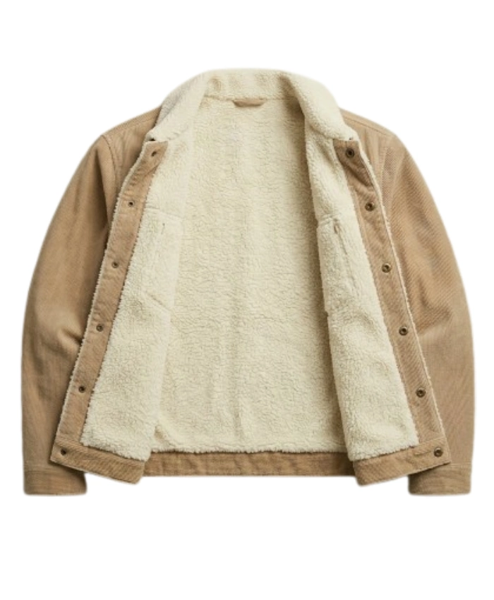 Siren S02 Levi Beige Sherpa Jacket - Image 3