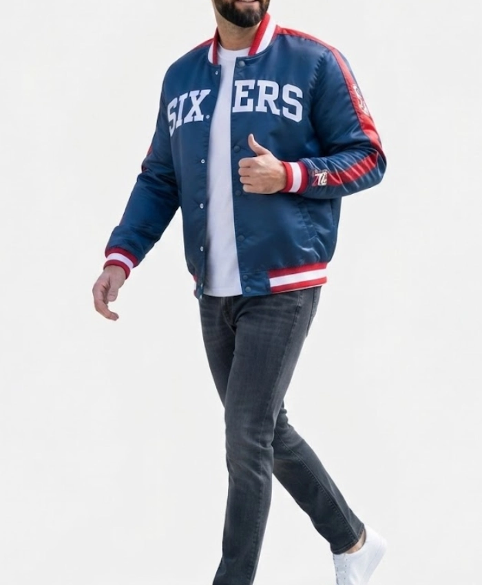 Sixers Starter 76ers Varsity Jacket Sale