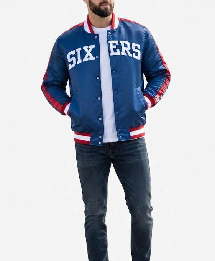 Sixers Starter 76ers Varsity Jacket