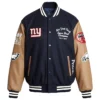 Sixty Years Of Super Bowl 2026 New York Giants Super Bowl XLII Champions Blue Varsity Bomber Jacket