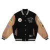 Sixty Years Of Super Bowl 2026 Pittsburgh Steelers Super Bowl XIII Champions Black Letterman Varsity Jacket