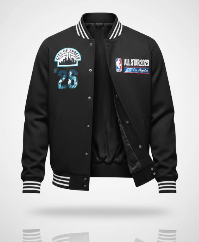 Siya Kolisi NBA All Star 2026 Black Varsity Jacket