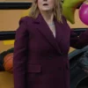 Small Achievable Goals S01 Jennifer Whalen Burgundy Wool Coat