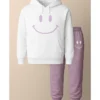 Smiley Face White And Purple Tracksuit
