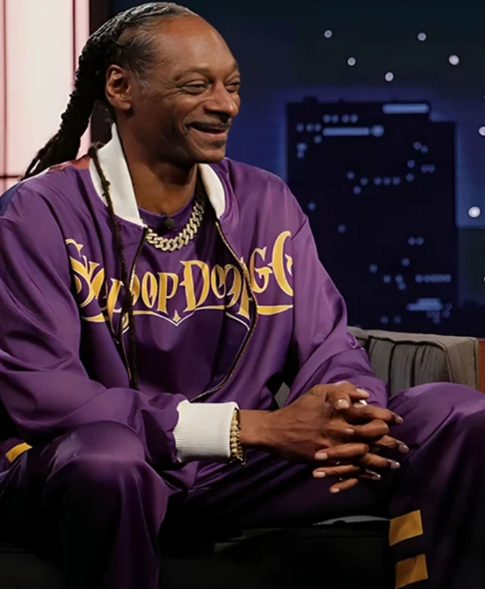 Snoop Dogg Jimmy Kimmel Purple Tracksuit