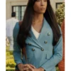 Sofia Salinas Loot S03 Michaela Jae Rodriguez Double Breasted Blue Blazer