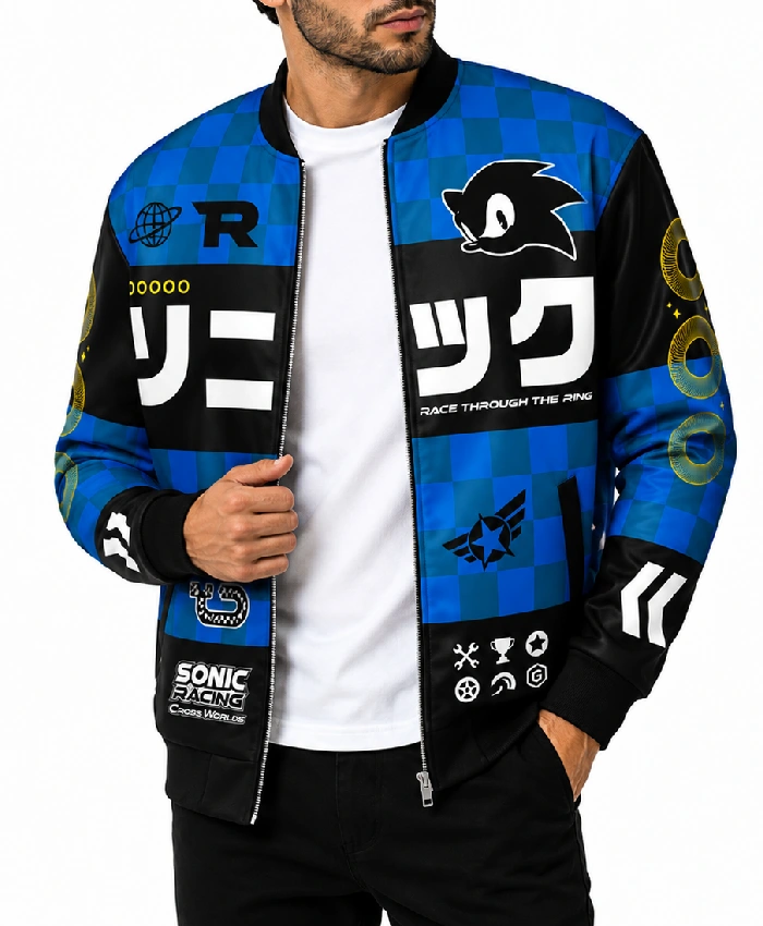 Sonic The Hedgehog Blue Bomber Jacket Sale