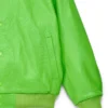Sp5der Debossed Web Full Snap Green Jacket