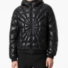 Spider Black Padded Jacket Mens