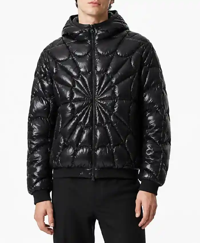 Spider Black Padded Jacket Mens