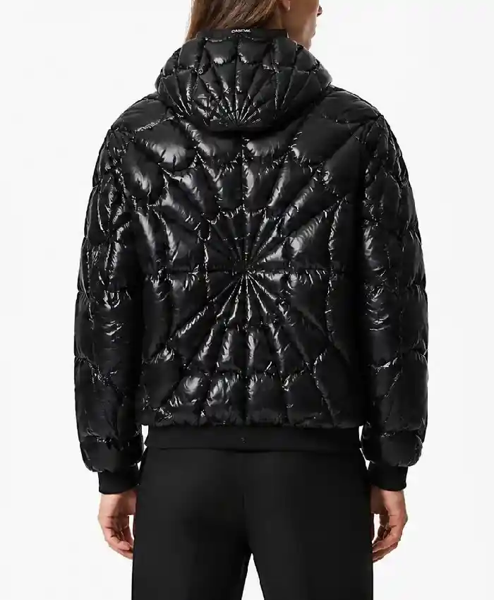 Spider Black Padded Jacket Women