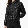 Spider Black Padded Jacket Womens