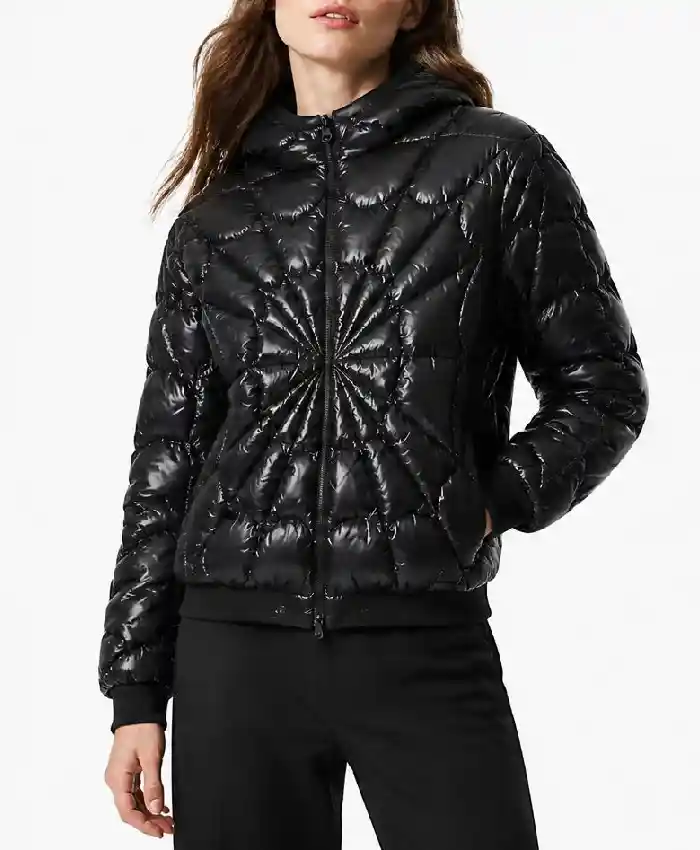 Spider Black Padded Jacket Womens