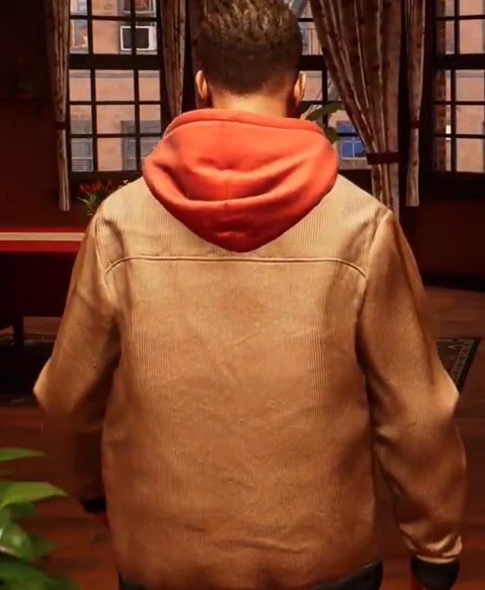 Spider-Man 2 Miles Morales Brown Corduroy Jacket - Image 2