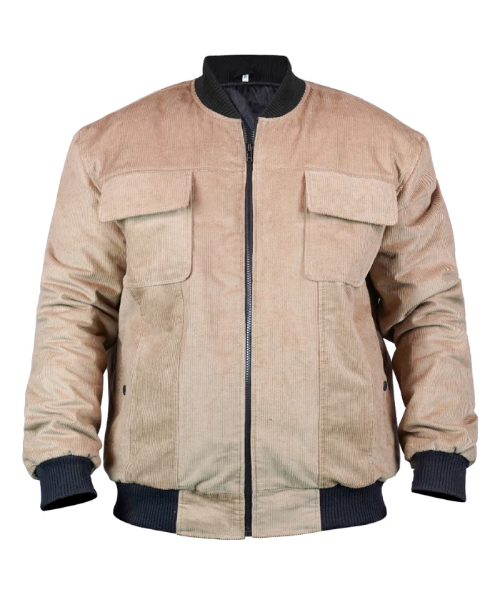 Spider-Man 2 Miles Morales Brown Corduroy Jacket - Image 3