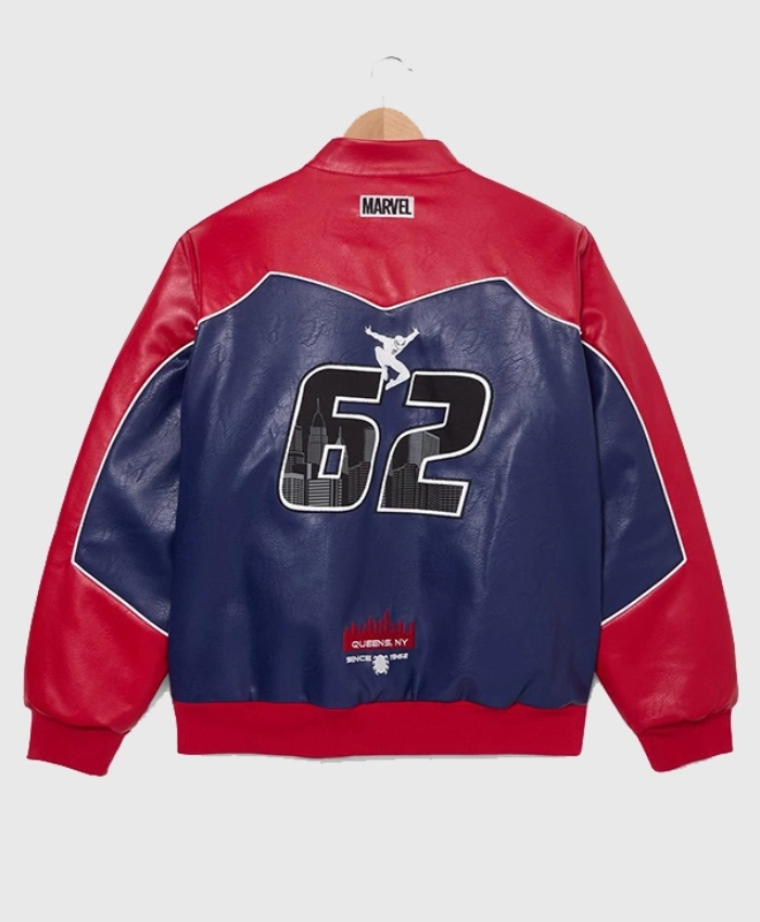 Spider Man Brand New Day Premiere Cristian Andres Spider Man Leather Jacket For Sale