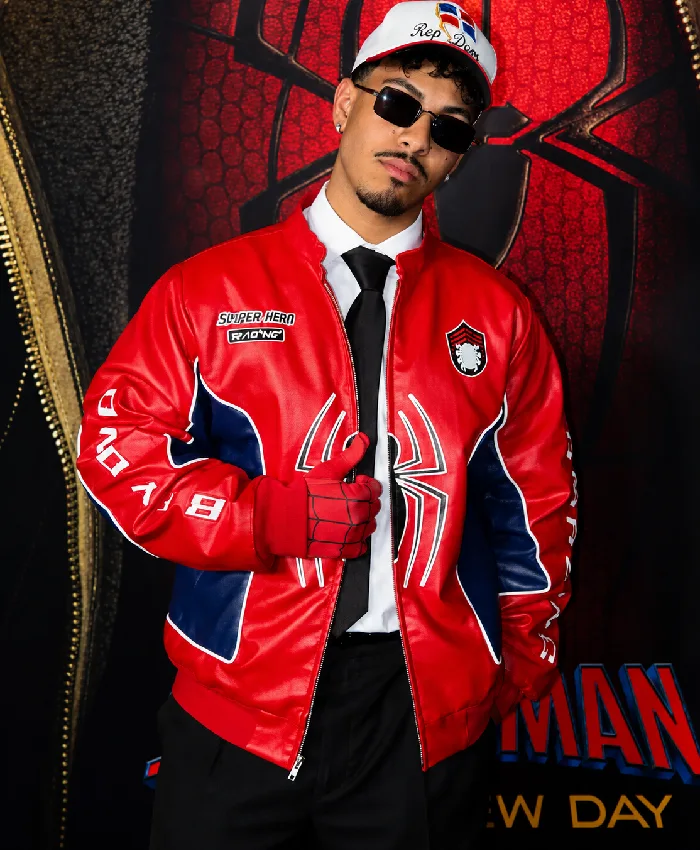 Spider Man Brand New Day Premiere Cristian Andres Spider Man Leather Jacket