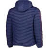 Splitter Soft Down Touch Cleveland Guardians Puffer Full Zip Navy Hoodie Jacket