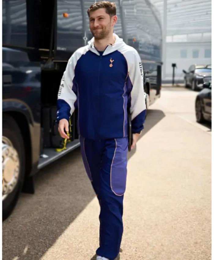 Spurs Men Navy Europa League Final Zip Up Hooded Tracksuit
