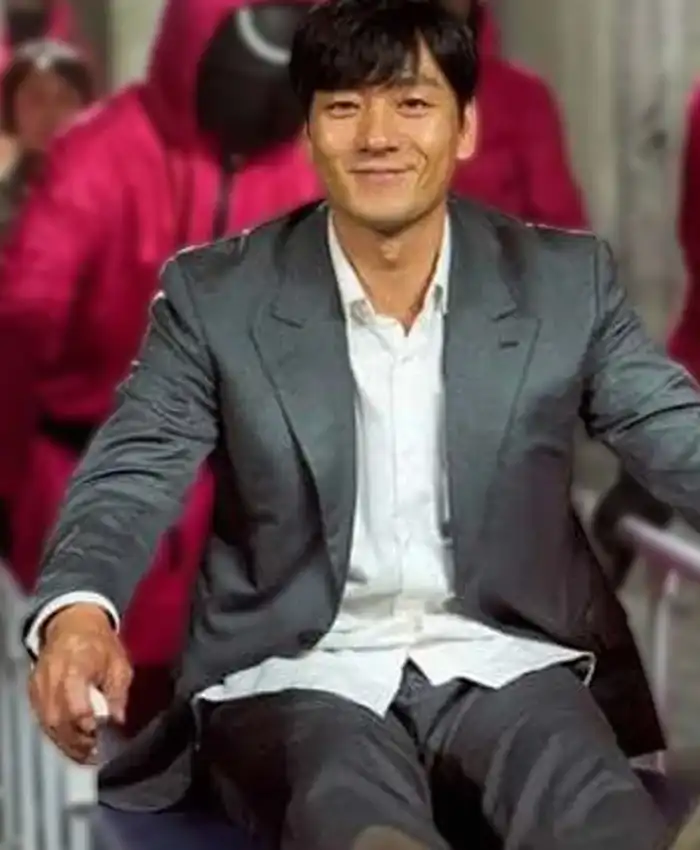 Squid Game Cho Sang Woo Grey Blazer Jacket
