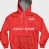 Squid Game Doll Red Light Green Light Hoodie Red
