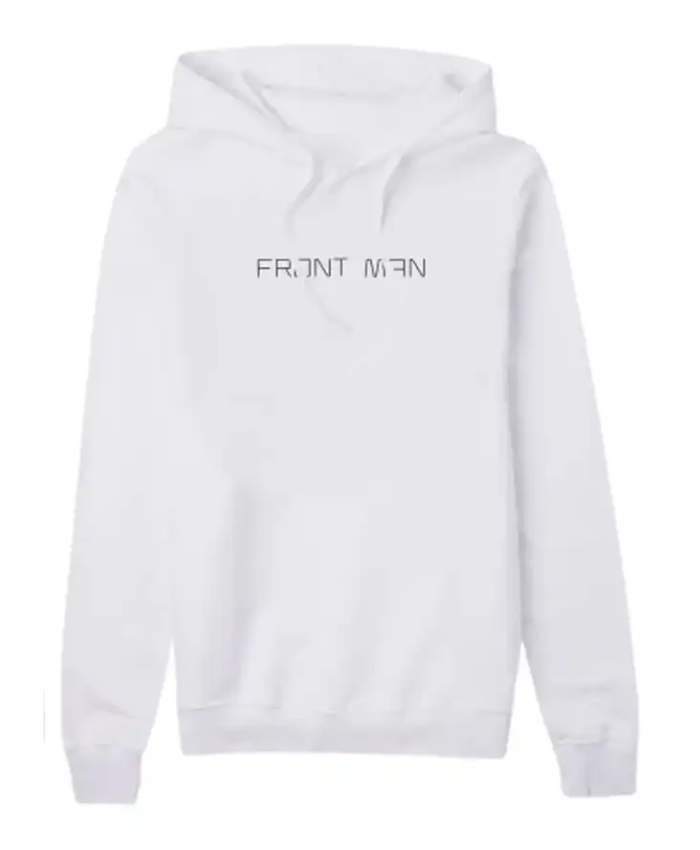 Squid Game Front Man Printed White Pullover Hoodie