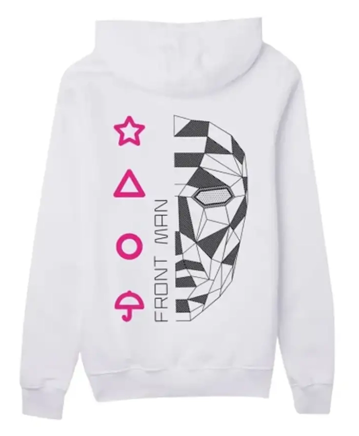 Squid Game Front Man White Hoodie