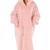 Stacey Solomon Stacey And Joe S2 Pink Velour Snuggie