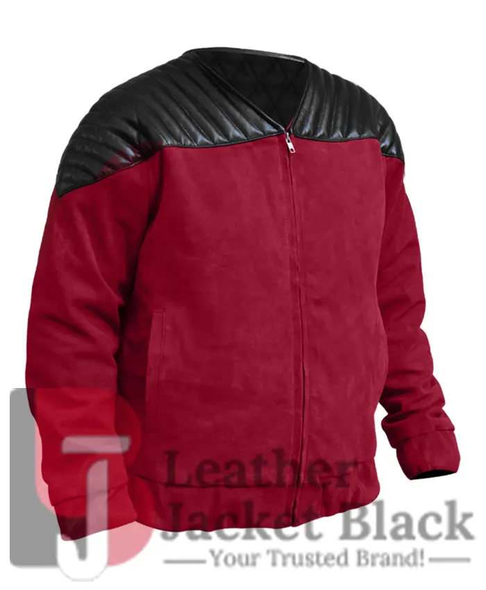 Star Patrick Stewart Trek The Next Leather Generation Jacket