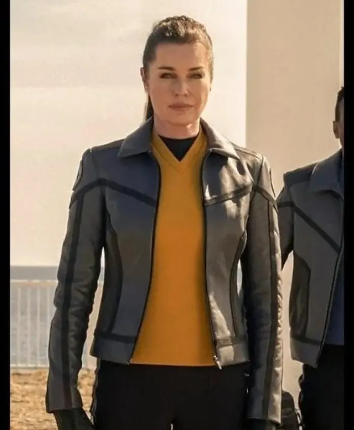 Star Trek Strange New Worlds Black Leather Jacket