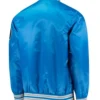 Starter Dallas Mavericks Blue Satin Jacket Back