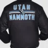 Starter Utah Mammoth Primary Logo Full Snap Satin Varsity Jacket Black
