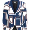 Stegaro Abstract Art Blazer